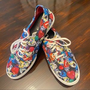 Vans lace up runners with gems or jewel design